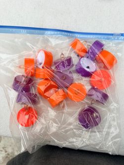 Roller Skate Wheels Orange and Purple Mixed Lot