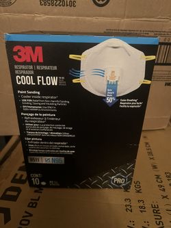 3M Cool Flow Valve Respirator 8511, N95
