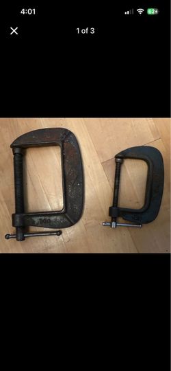 Set of 2 Cast Iron C-Clamps