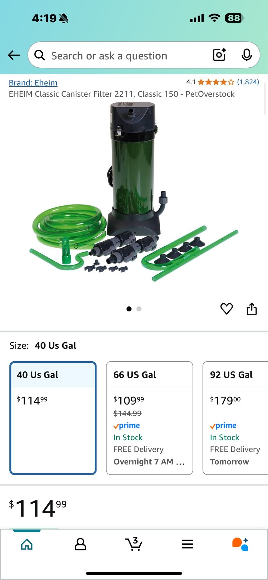 Eheim Classic 2211 40 Gallon Filter