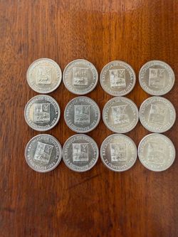 1965 Venezuela 25 Centimos, 12 Coin Lot - Brilliant Uncirculated (BU)