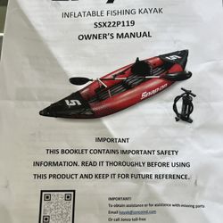 Snap-On Inflatable Fishing Kayak 
