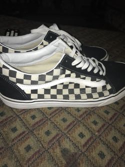 Checker board old skool vans