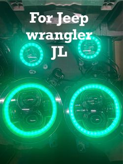 Headlights and fog lights set led fit jeep Wrangler JL , JLU