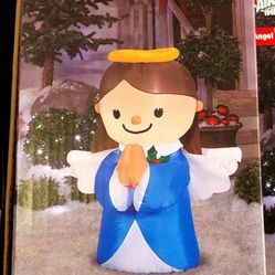 New!! Inflatable Christmas Lawn Ornament  - Angel