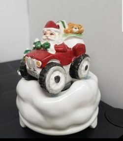 Santa collectible music box