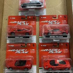 FERRARI DieCast  BURAGO 1:43 , 5  Brand New Cars