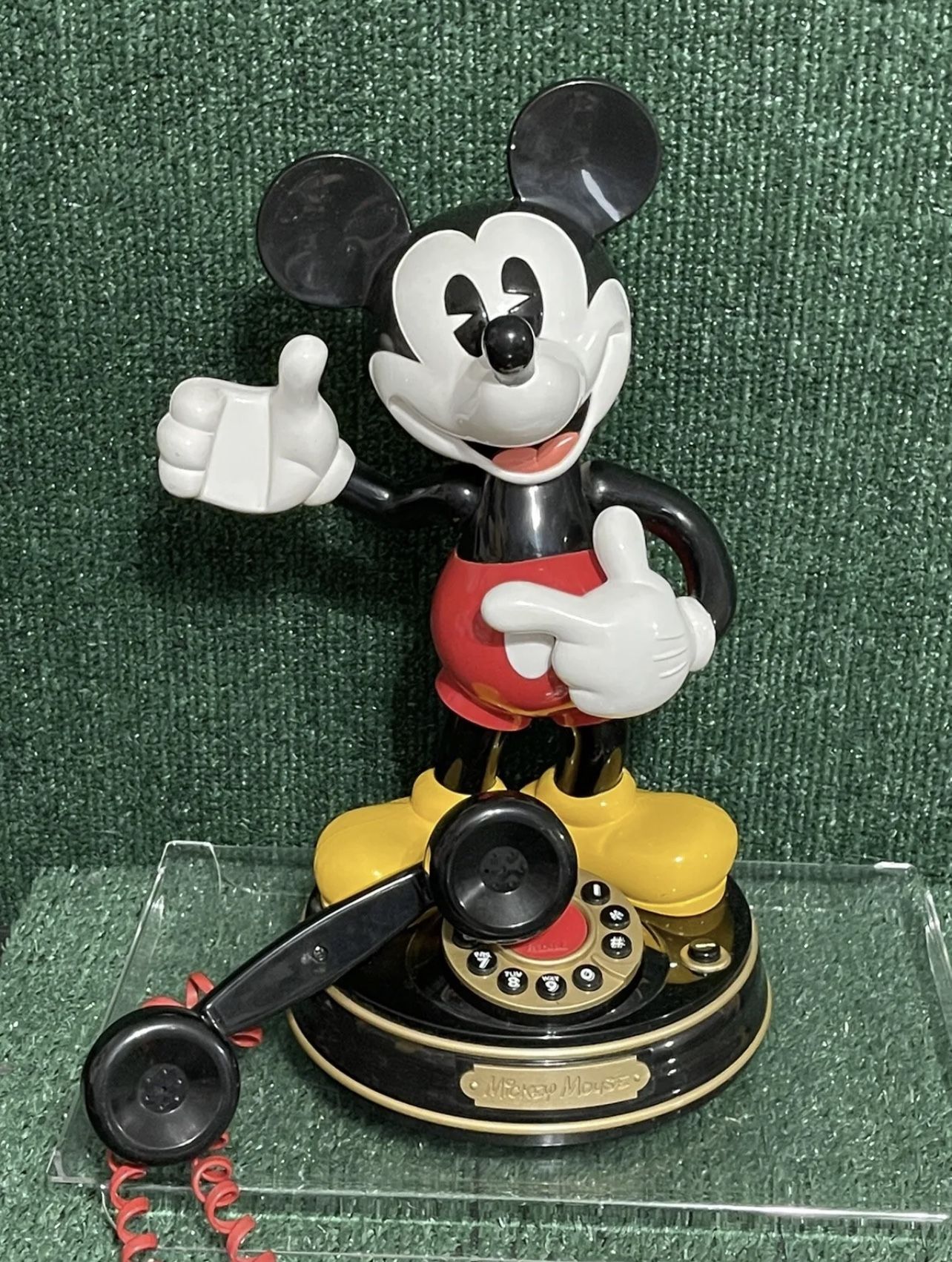 Vintage 1997 Disney Mickey Mouse Animated Talking Phone
