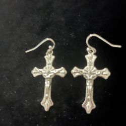 Beautiful Cross Earrings For You Or Someone Special On Valentines Day (Gift Box Is $1.00)