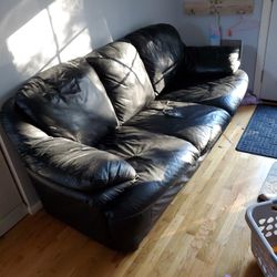 Black Leather Couch