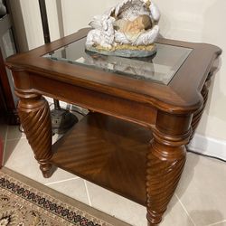 3 WOODEN TABLE SET