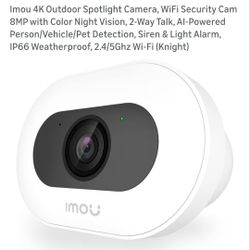Imou 4K Outdoor Spotlight Camera, WiFi 