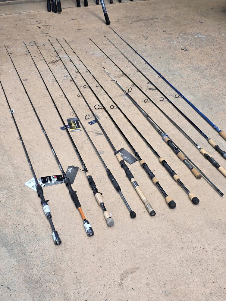 Fenwick/St Croix Rods/Abu Garcia/NEW-LIKE NEW...150.00 Each