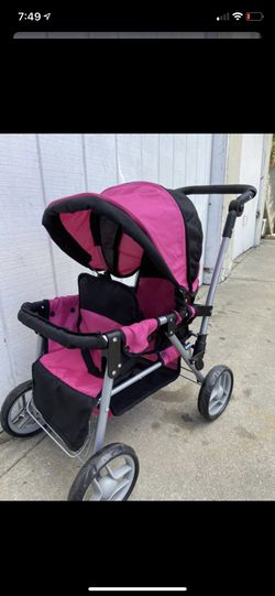 Doll double stroller