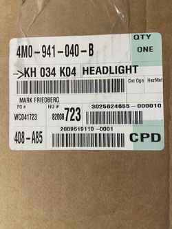 2020-23 Audi SQ7 Right Side Headlight