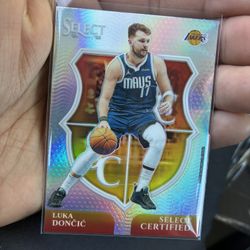 RARE Luka Doncic To The Lakers Holo Certified Card 