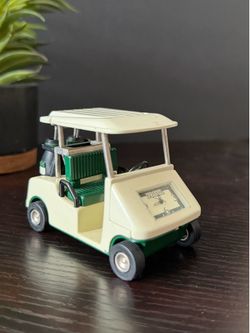 Vintage Fossil Golf Cart Desk Clock