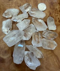 clear quartz points