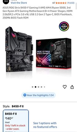 ROG STRIX B450-F GAMING II MOTHERBOARD