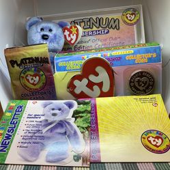 BEANIE BABIES Ty Beanie Baby Official Club Platinum 1999 Membership Pack