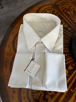 Marol Tone on Tone Herringbone Dress Shirt