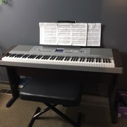 Yamaha Piano and Bench 