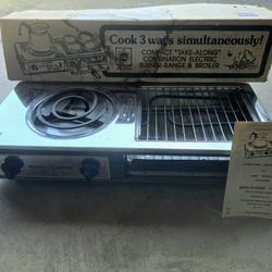 Compact Vintage Electric Cooking Station