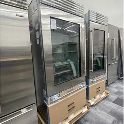 *New Open Box* Sub Zero 36” Fridge/Freezer - Glass Door - CL3650UG/S/T/L