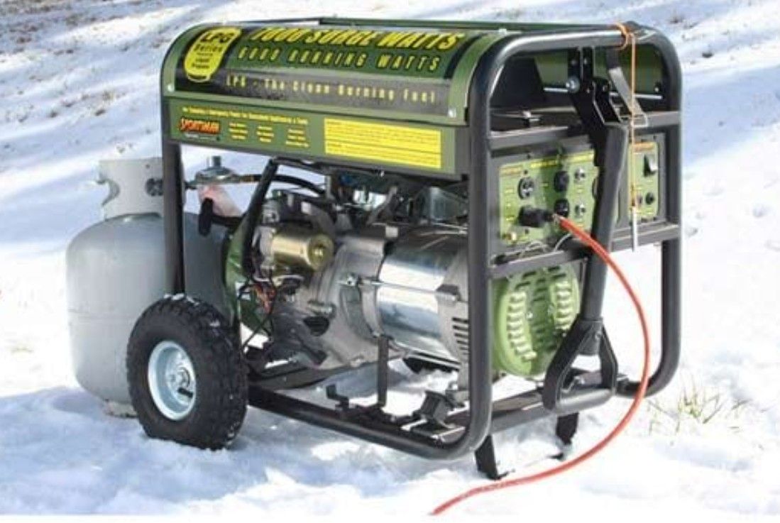 Portable Generator Propane Or Gas 7000 Powerhouse With 4 Outlets