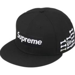 Supreme Bones Box Logo Hat Black Size 8