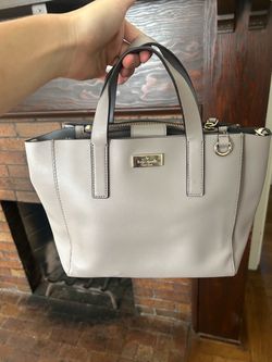 Kate Spade New York Light Gray Leather Tote