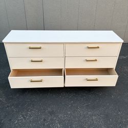 New White Six Drawer Dresser For Sale🏷️