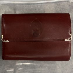 Vintage Cartier Bifold Leather Wallet