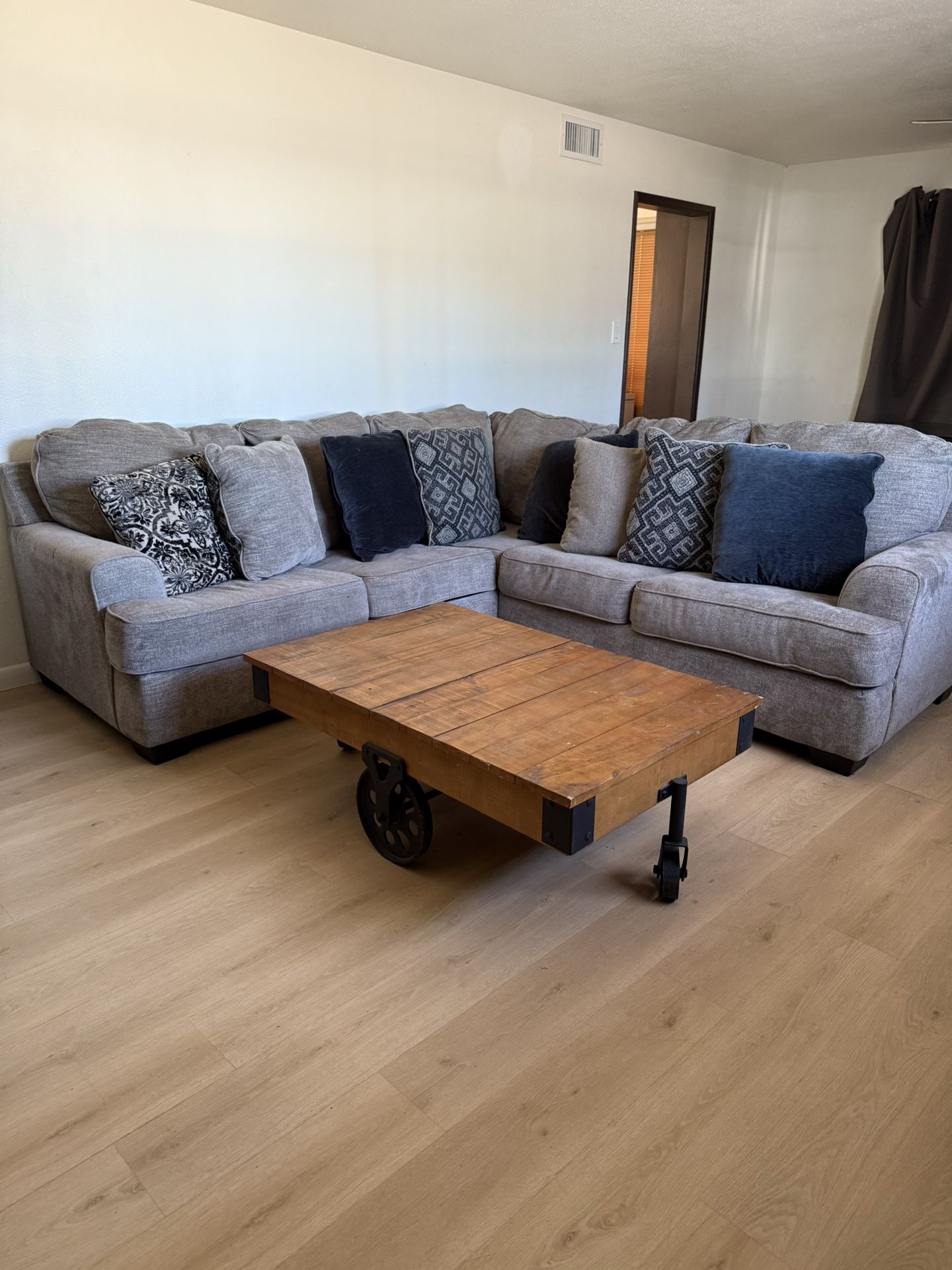 Sectional Couch & Everything For Sale In The Room  ( OBO )