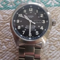 Fossil Defender Solar Power Movement Men's Watch New Condition 