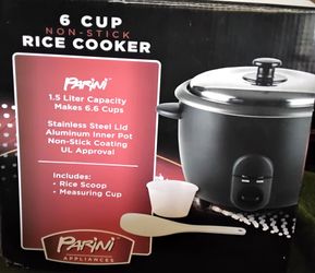 Rice Cooker 6 cups - $15 - New