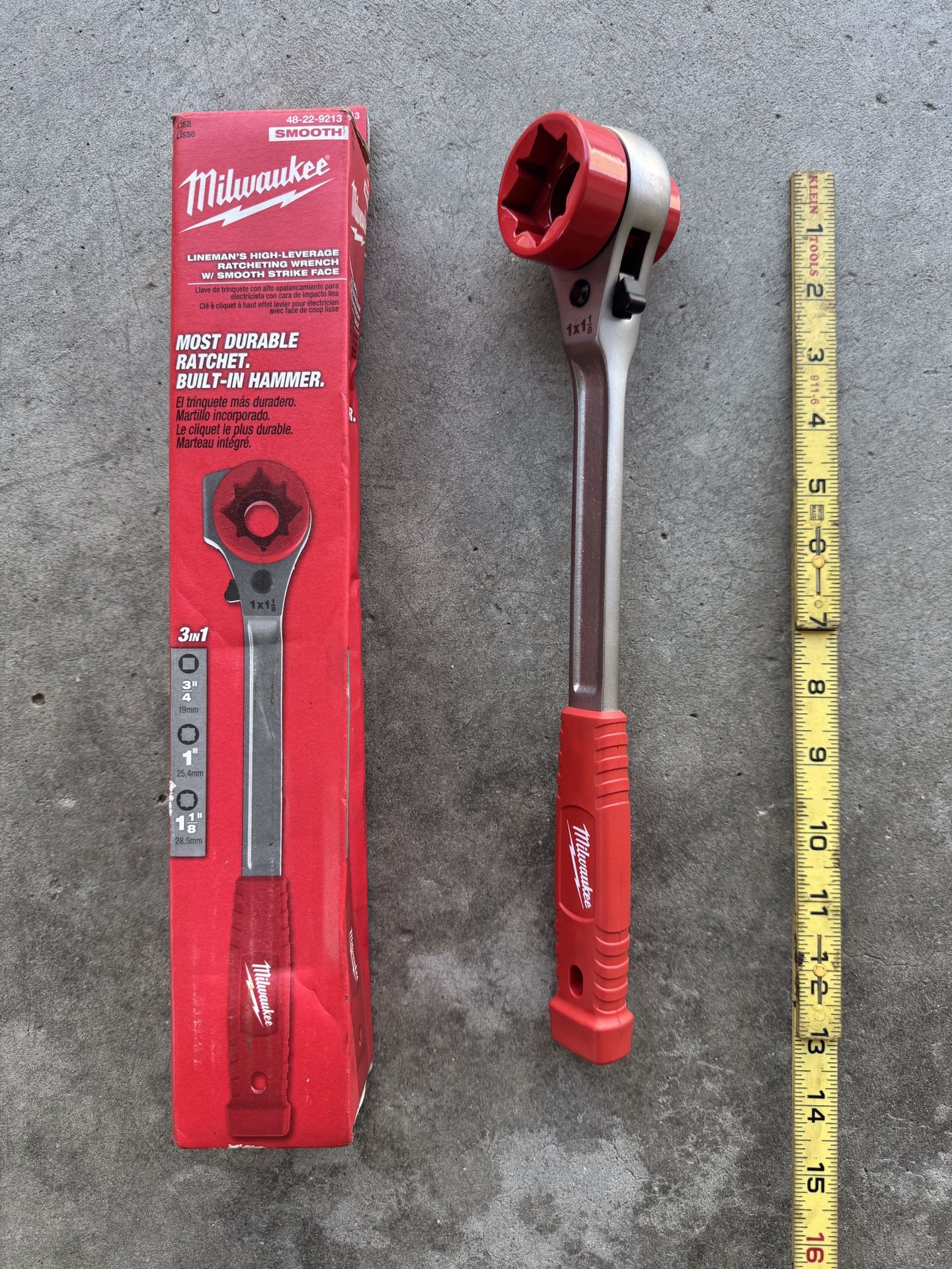 Milwaukee 3 in 1 Lineman Ratchet wrench
