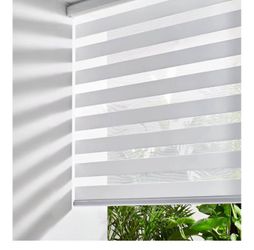 Luxury zebra blinds color grey, white and silver full pallet of 84 blinds