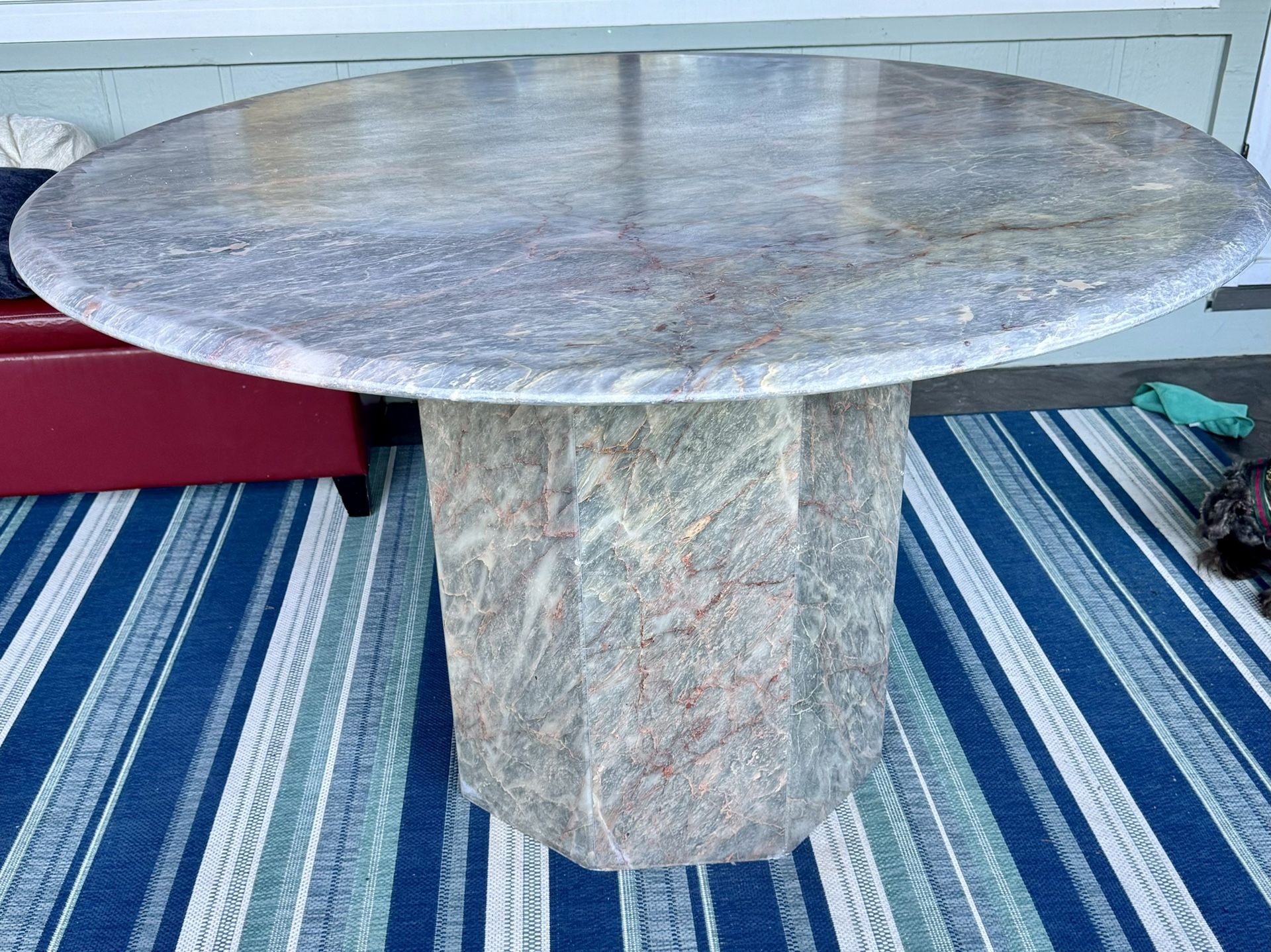 Pink / Grey Marble Table