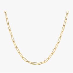 Gold Plated Curb Paperclip Box Sphere Bead Snake Herringbone and Figaro Chain Adjustable Necklace. (Bin 25)