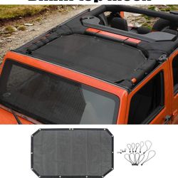 Sun Screen Protector Mesh Fit Jeep Wrangler Jk