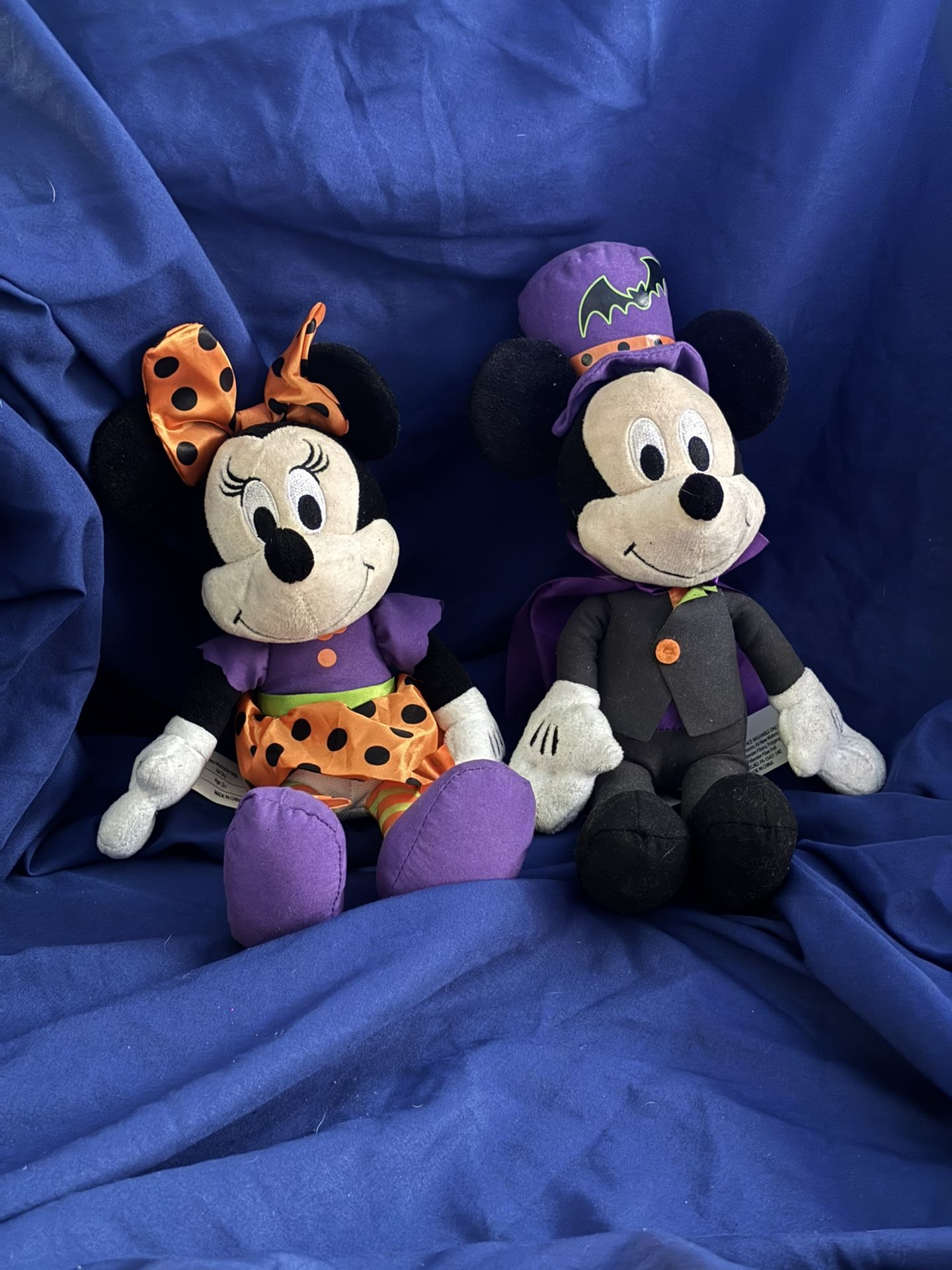 Mickey & Minnie Small Halloween Plush