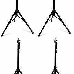 4× Audiobahn Universal Heavy Duty Tripod For DJ PA Speaker Equipment Sand Set 