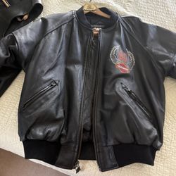 Leather Harley Davidson, jacket size large