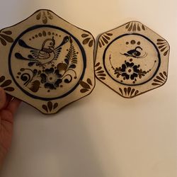Two Tonala Hanging Plates 