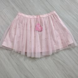 NWT Dolls Kill Sugar Thrillz "Fairy Glam Mother" Rhinestone And Pearl Encrusted Tulle Skirt Size Large