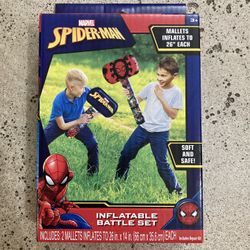NWT Spider-Man Inflatable Battle Set
