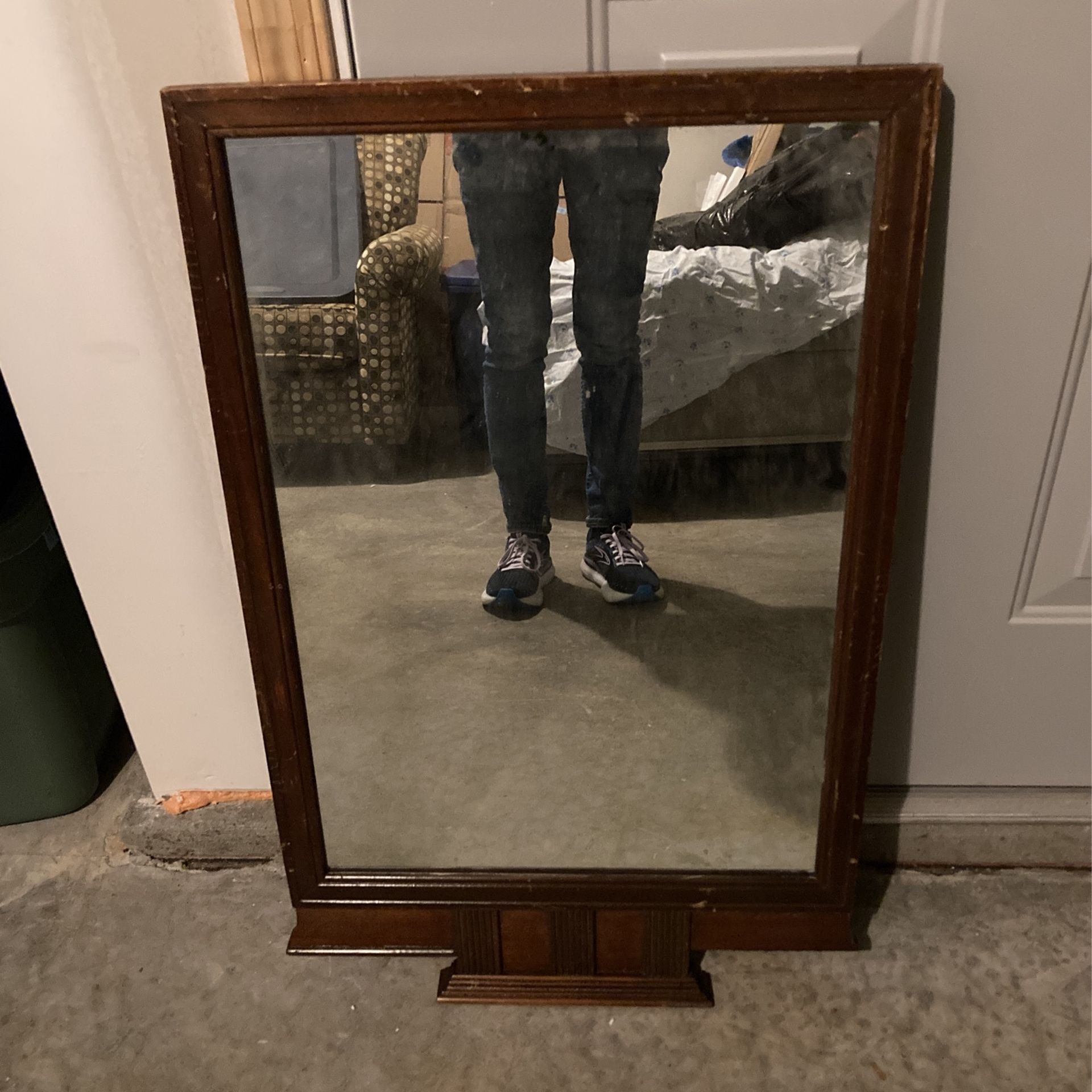 Small Antique Hanging Mirror