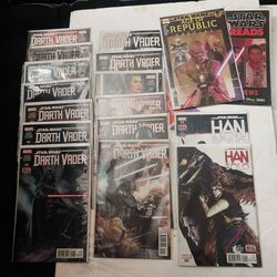 Marvel Star Wars Darth Vader, Han Solo, and Darth Maul Comic Book Lot