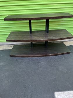 Beautiful Rustic Modern TV Stand Television Media Center Console 3 Shelf Modern Contemporary